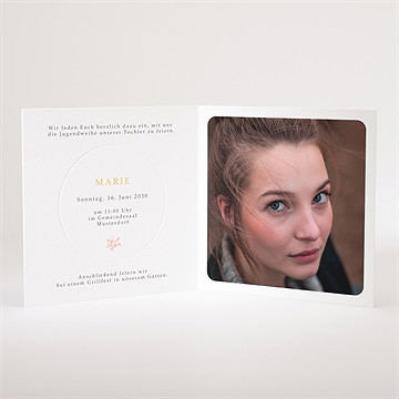 Einladungskarte Jugendweihe waldszenen - Vue 3