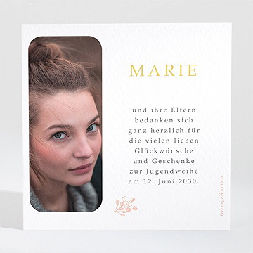 Danksagungskarte Jugendweihe Waldszenen - Vue 2