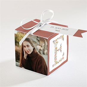 Geschenkbox Jugendweihe florales initial