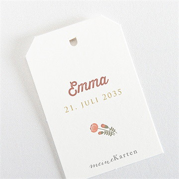 Geschenkanhänger Jugendweihe Florales Initial - vue 3