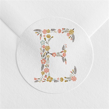 Aufkleber Jugendweihe Florales Initial