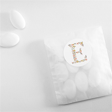 Aufkleber Jugendweihe Florales Initial - Vue 4