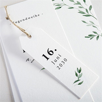 Einladungskarte Jugendweihe blätterfantasie - Vue 2