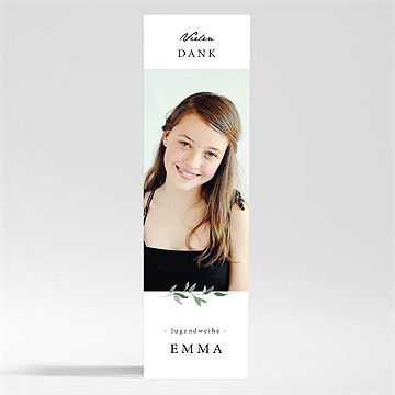 Danksagungskarte Jugendweihe Blätterfantasie - Magnet