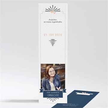 Lesezeichen Vorder- und Rückseite