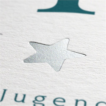 Einladungskarte Jugendweihe silbersternchen - Vue 2