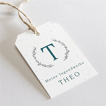 Geschenkanhänger Jugendweihe Silbersternchen