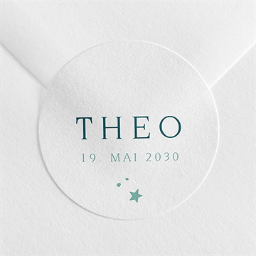 Aufkleber Jugendweihe Silbersternchen