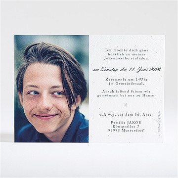 Einladungskarte Jugendweihe tiefe nacht - vue 4