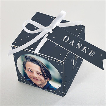 Geschenkbox Jugendweihe Tiefe Nacht - Silber - vue 4