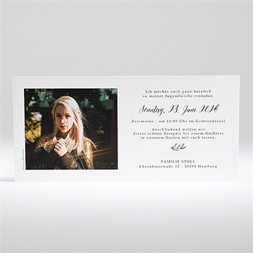 Einladungskarte Jugendweihe meine jugendweihe - Vue 2