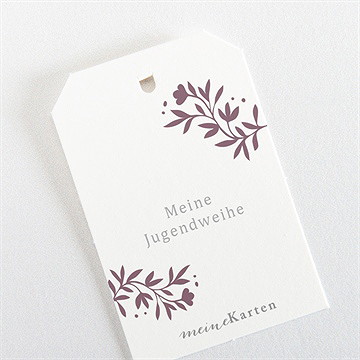 Geschenkanhänger Jugendweihe Fliedertraum - vue 3