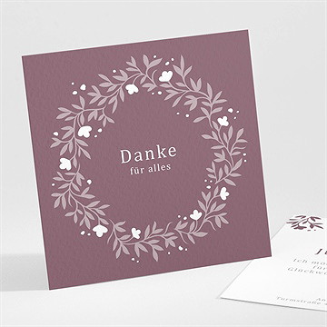 Danksagungskarte Jugendweihe Fliedertraum