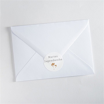 Aufkleber Jugendweihe Blumenrelief - Vue 3