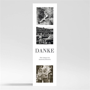 Trauerdanksagung memento - magnet lesezeichen