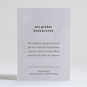 Trauerdanksagung abschied - silber - Vue 4