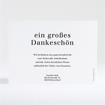 Trauerdanksagung für die ewigkeit - silber - Vue 3