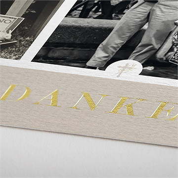 Trauerdanksagung hommage - gold - Vue 2