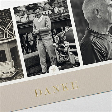 Trauerdanksagung hommage - gold - Vue 3