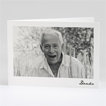 Trauerdanksagung Zitat - Klappkarte