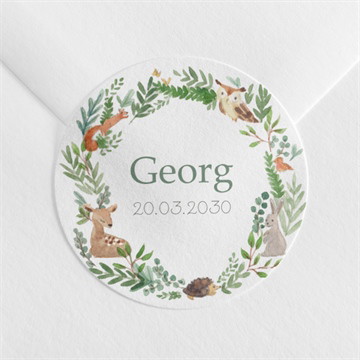 Sticker Geburt Tanz der waldtiere (m) magnet