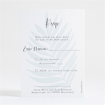 Antwortkarte Hochzeit evasion - vue 2