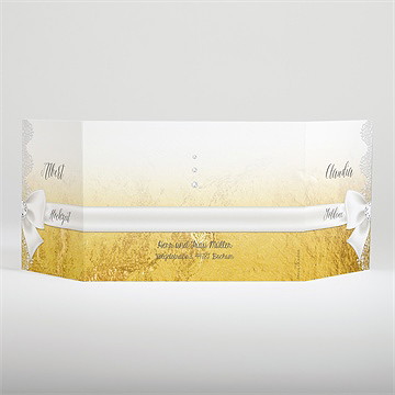 Einladung Hochzeitsjubiläum weiße schleife - vue 3