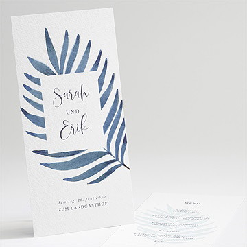 Menükarte Hochzeit Evasion