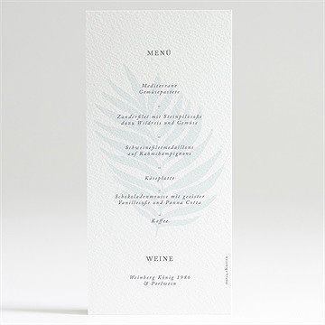 Menükarte Hochzeit evasion - vue 2