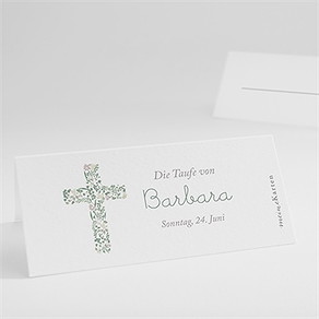 Tischkarte Taufe festtag