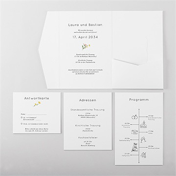 Hochzeitseinladung Landfreude - All In One - vue 5