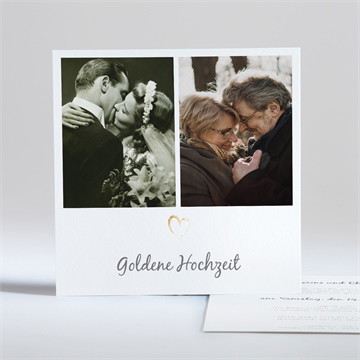Einladung Hochzeitsjubiläum goldenes herz