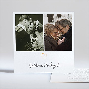 Einladung Hochzeitsjubiläum Goldenes Herz