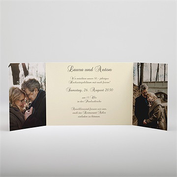 Einladung Hochzeitsjubiläum goldene ringe - vue 2