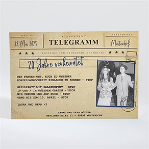 Einladung Hochzeitsjubiläum telegramm zum jubiläum