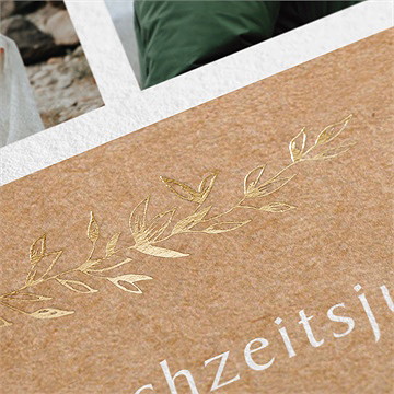 Einladung Hochzeitsjubiläum Goldener Zweig - vue 2