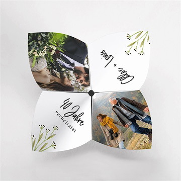 Einladung Hochzeitsjubiläum Origamiliebe - vue 2