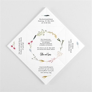 Einladung Hochzeitsjubiläum Origamiliebe - vue 3