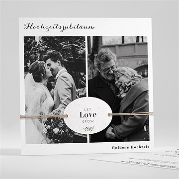 Einladung Hochzeitsjubiläum liebe für immer - saatpapier