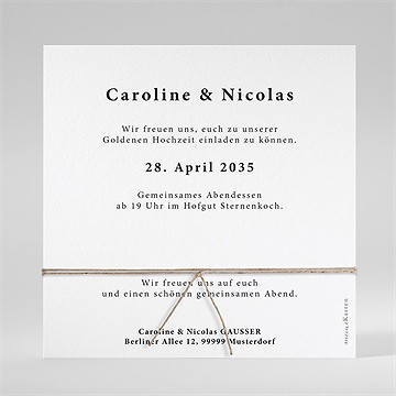 Einladung Hochzeitsjubiläum liebe für immer - saatpapier - vue 3