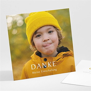 Dankeskarte Einschulung schuleinführung