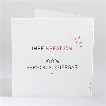 Einladung Hochzeitsjubiläum blanco 13,5x13,5cm (n451152) - vue 3