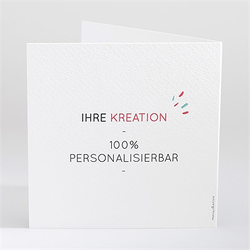 Einladung Hochzeitsjubiläum blanco 15x15cm (n46130) - vue 3