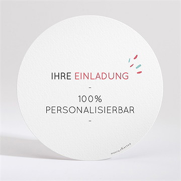 Einladung Hochzeitsjubiläum blanco rund*13,5cm  (n321142) - vue 2