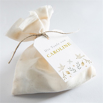 Geschenkanhänger Taufe Zarte Eleganz - vue 2