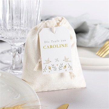 Geschenkbeutel Taufe Zarte Eleganz - vue 3