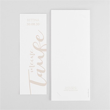 Einladung Taufe kupfer schrift - fotostreifen - vue 3