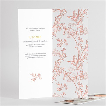 Einladung Taufe vintage natur - fotostreifen - vue 3