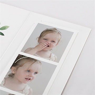 Einladung Taufe kraftpapier und pflanzenmotiv2 - vue 4