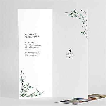 Dankeskarte Hochzeit unter dem olivenbaum - vue 3